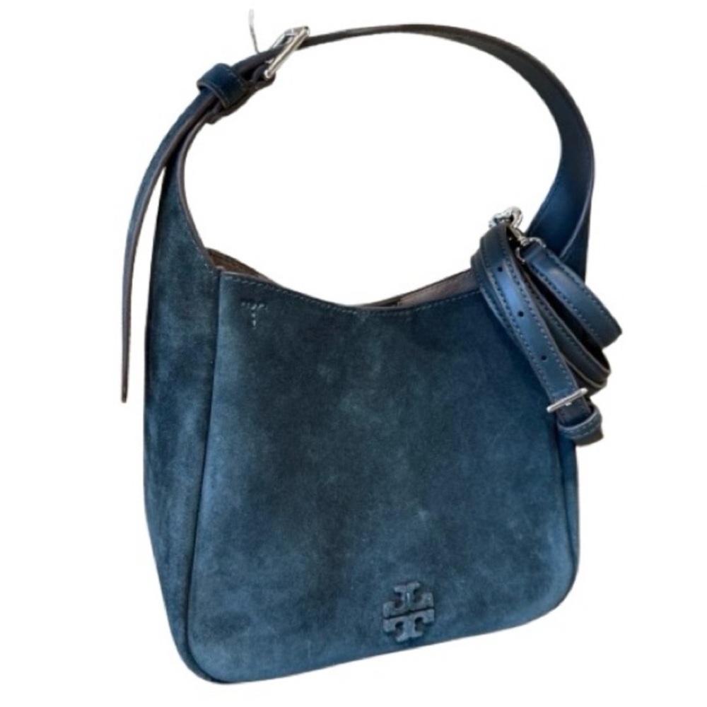 🆕- Tory Burch-Thea Suede Crossbody/Shoulder Bag. Warm Teal. NWT Gorgeous - Picture 9 of 12